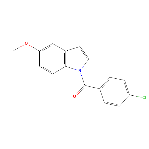 (4-chlorophenyl)-(5-methoxy-2-methylindol-1-yl)methanone (CAS: 6260-97-5) - Related Chemical Product