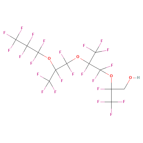 2,3,3,3-tetrafluoro-2-[1,1,2,3,3,3-hexafluoro-2-[1,1,2,3,3,3-hexafluoro-2-(1,1,2,2,3,3,3-heptafluoropropoxy)propoxy]propoxy]propan-1-ol (CAS: 14620-81-6) - Related Chemical Product