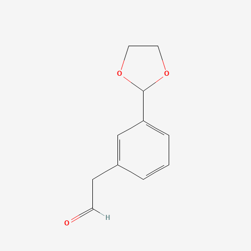 2-[3-(1,3-dioxolan-2-yl)phenyl]acetaldehyde (CAS: 88679-83-8) - Related Chemical Product