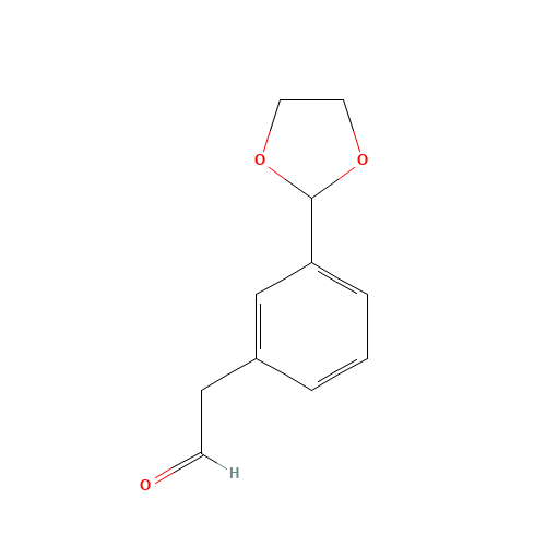2-[3-(1,3-dioxolan-2-yl)phenyl]acetaldehyde (CAS: 88679-83-8) - Related Chemical Product