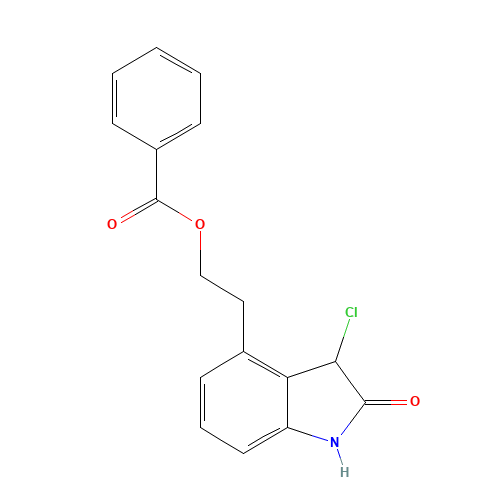 2-(3-chloro-2-oxo-1,3-dihydroindol-4-yl)ethyl benzoate (CAS: 139122-17-1) - Related Chemical Product