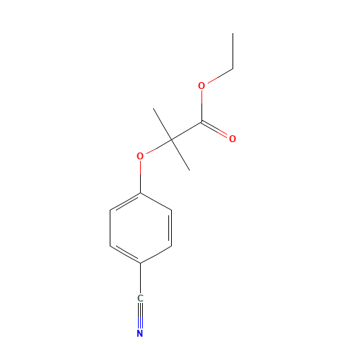 ethyl 2-(4-cyanophenoxy)-2-methylpropanoate (CAS: 18672-07-6) - Related Chemical Product