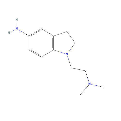1-[2-(dimethylamino)ethyl]-2,3-dihydroindol-5-amine (CAS: 1019506-06-9) - Related Chemical Product