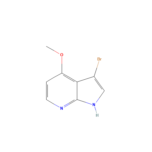 3-bromo-4-methoxy-1H-pyrrolo[2,3-b]pyridine (CAS: 1053655-78-9) - Related Chemical Product