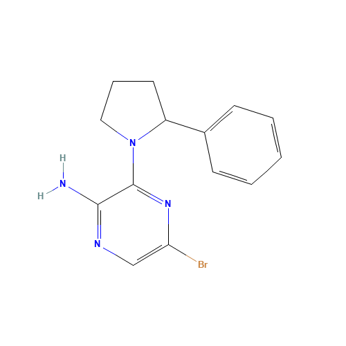 5-bromo-3-(2-phenylpyrrolidin-1-yl)pyrazin-2-amine (CAS: 893612-01-6) - Related Chemical Product