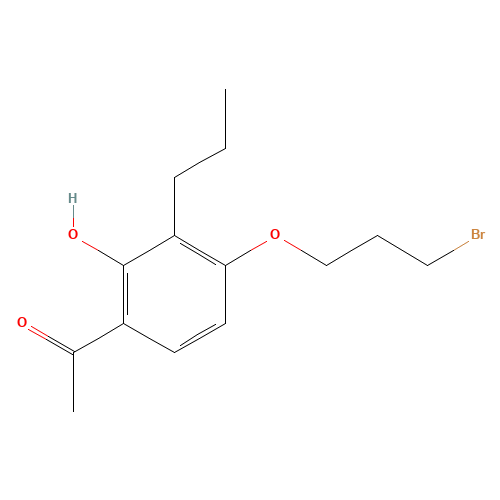 1-[4-(3-bromopropoxy)-2-hydroxy-3-propylphenyl]ethanone (CAS: 40786-20-7) - Related Chemical Product
