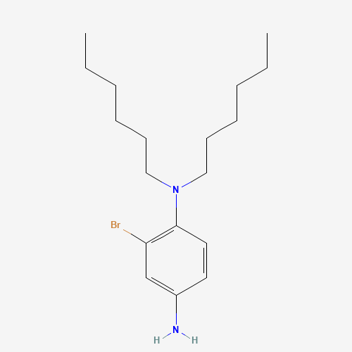 2-bromo-1-N,1-N-dihexylbenzene-1,4-diamine (CAS: 1542259-26-6) - Related Chemical Product