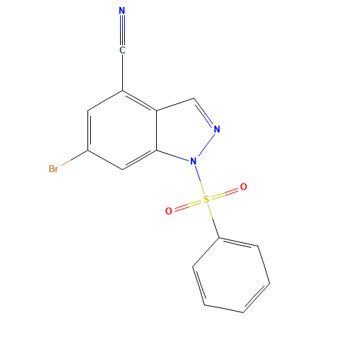 1-(benzenesulfonyl)-6-bromoindazole-4-carbonitrile (CAS: 1245464-68-9) - Related Chemical Product