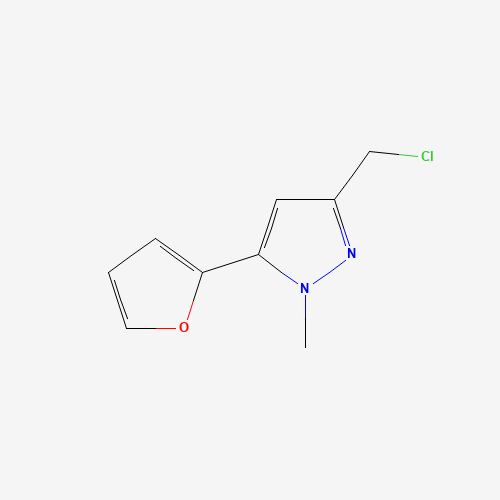 3-(chloromethyl)-5-(furan-2-yl)-1-methylpyrazole (CAS: 876316-48-2) - Related Chemical Product