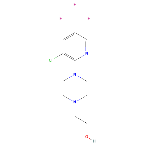 2-[4-[3-chloro-5-(trifluoromethyl)pyridin-2-yl]piperazin-1-yl]ethanol (CAS: 215434-40-5) - Related Chemical Product