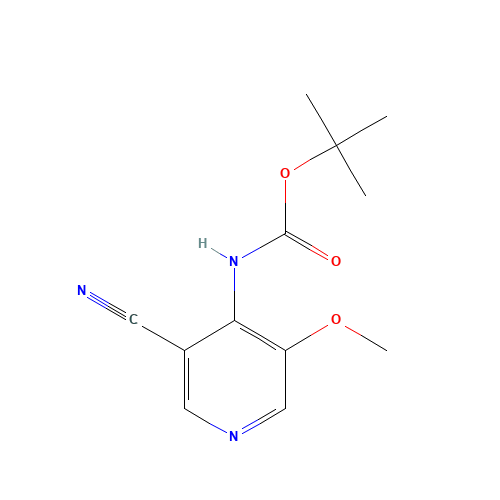 tert-butyl N-(3-cyano-5-methoxypyridin-4-yl)carbamate (CAS: 1138444-19-5) - Related Chemical Product