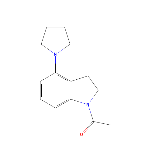1-(4-pyrrolidin-1-yl-2,3-dihydroindol-1-yl)ethanone (CAS: 1384054-08-3) - Related Chemical Product