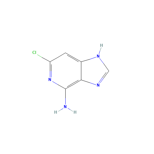 6-chloro-1H-imidazo[4,5-c]pyridin-4-amine (CAS: 52559-17-8) - Chemical Structure and Molecular Formula 