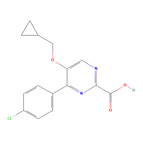 4-(4-chlorophenyl)-5-(cyclopropylmethoxy)pyrimidine-2-carboxylic acid (CAS: 1364677-38-2) - Related Chemical Product