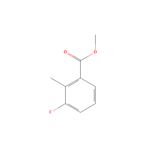 methyl 3-fluoro-2-methylbenzoate (CAS: 230301-81-2) - Chemical Structure and Molecular Formula 