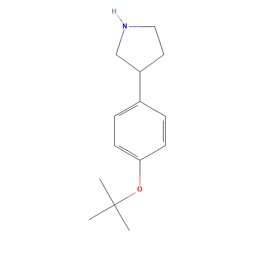3-[4-[(2-methylpropan-2-yl)oxy]phenyl]pyrrolidine (CAS: 885277-97-4) - Related Chemical Product