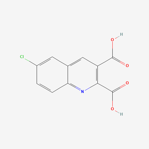 6-chloroquinoline-2,3-dicarboxylic acid (CAS: 92513-50-3) - Chemical Structure and Molecular Formula 