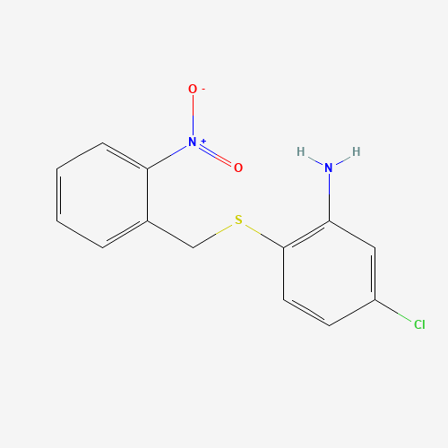 5-chloro-2-[(2-nitrophenyl)methylsulfanyl]aniline (CAS: 1019455-02-7) - Related Chemical Product