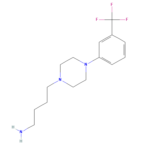 4-[4-[3-(trifluoromethyl)phenyl]piperazin-1-yl]butan-1-amine (CAS: 82278-36-2) - Related Chemical Product