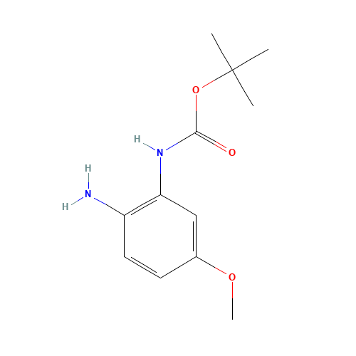 tert-butyl N-(2-amino-5-methoxyphenyl)carbamate (CAS: 362670-09-5) - Chemical Structure and Molecular Formula 