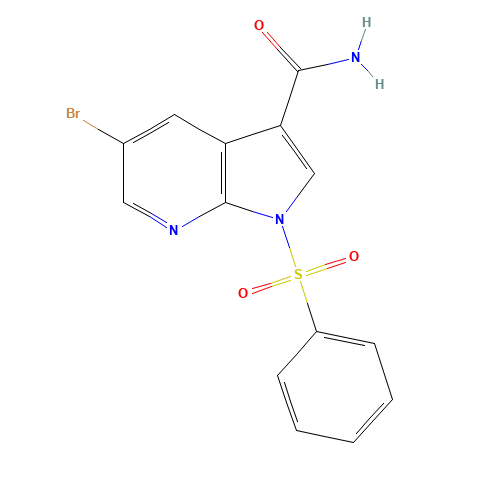 1-(benzenesulfonyl)-5-bromopyrrolo[2,3-b]pyridine-3-carboxamide (CAS: 1046793-69-4) - Related Chemical Product