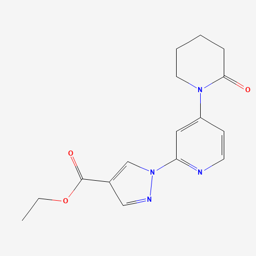 ethyl 1-[4-(2-oxopiperidin-1-yl)pyridin-2-yl]pyrazole-4-carboxylate (CAS: 1449117-46-7) - Related Chemical Product