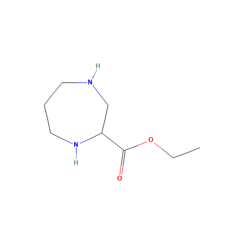 ethyl 1,4-diazepane-2-carboxylate (CAS: 850786-98-0) - Chemical Structure and Molecular Formula 