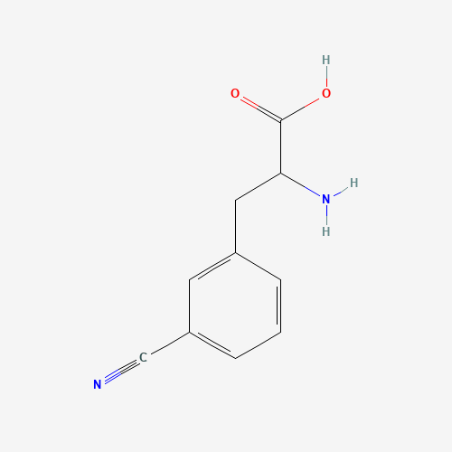 2-amino-3-(3-cyanophenyl)propanoic acid (CAS: 63999-80-4) - Chemical Structure and Molecular Formula 