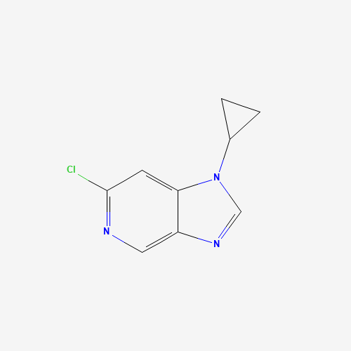 6-chloro-1-cyclopropylimidazo[4,5-c]pyridine (CAS: 1379195-80-8) - Chemical Structure and Molecular Formula 