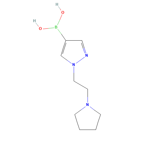 [1-(2-pyrrolidin-1-ylethyl)pyrazol-4-yl]boronic acid (CAS: 1203671-65-1) - Related Chemical Product