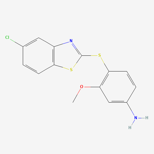 4-[(5-chloro-1,3-benzothiazol-2-yl)sulfanyl]-3-methoxyaniline (CAS: 315229-00-6) - Related Chemical Product