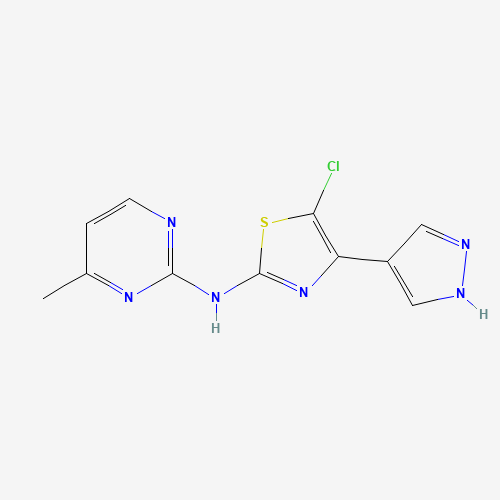 5-chloro-N-(4-methylpyrimidin-2-yl)-4-(1H-pyrazol-4-yl)-1,3-thiazol-2-amine (CAS: 1235313-13-9) - Related Chemical Product