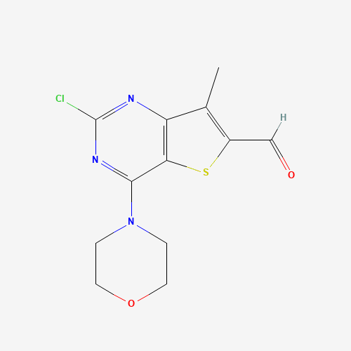 2-chloro-7-methyl-4-morpholin-4-ylthieno[3,2-d]pyrimidine-6-carbaldehyde (CAS: 955979-02-9) - Related Chemical Product