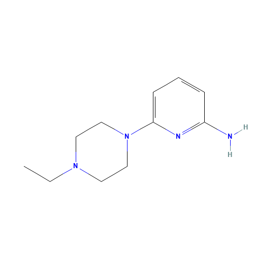 6-(4-ethylpiperazin-1-yl)pyridin-2-amine (CAS: 1093296-08-2) - Chemical Structure and Molecular Formula 