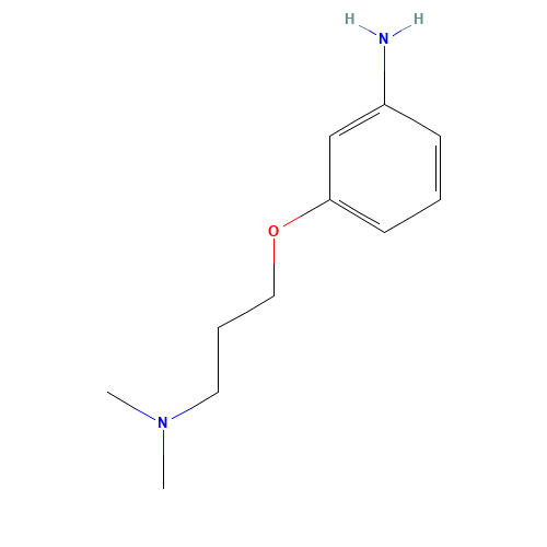 3-[3-(dimethylamino)propoxy]aniline (CAS: 1135-26-8) - Chemical Structure and Molecular Formula 