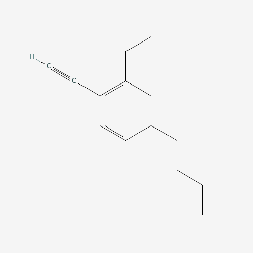 4-butyl-2-ethyl-1-ethynylbenzene (CAS: 1384852-23-6) - Chemical Structure and Molecular Formula 