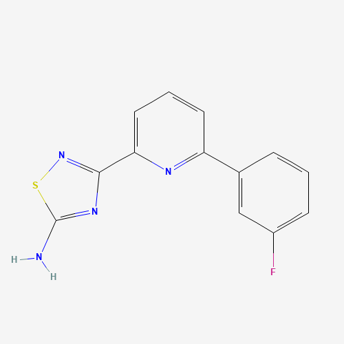 3-[6-(3-fluorophenyl)pyridin-2-yl]-1,2,4-thiadiazol-5-amine (CAS: 1179360-87-2) - Related Chemical Product