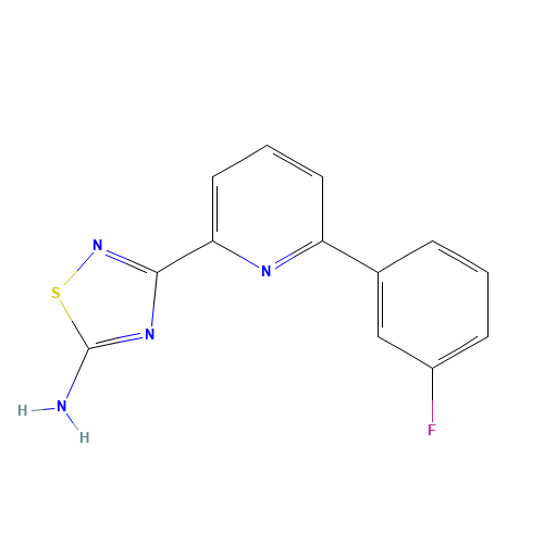 3-[6-(3-fluorophenyl)pyridin-2-yl]-1,2,4-thiadiazol-5-amine (CAS: 1179360-87-2) - Related Chemical Product