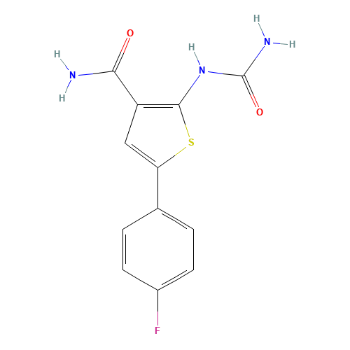 2-(carbamoylamino)-5-(4-fluorophenyl)thiophene-3-carboxamide (CAS: 507475-17-4) - Related Chemical Product