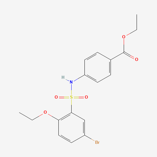 ethyl 4-[(5-bromo-2-ethoxyphenyl)sulfonylamino]benzoate (CAS: 1260081-84-2) - Related Chemical Product