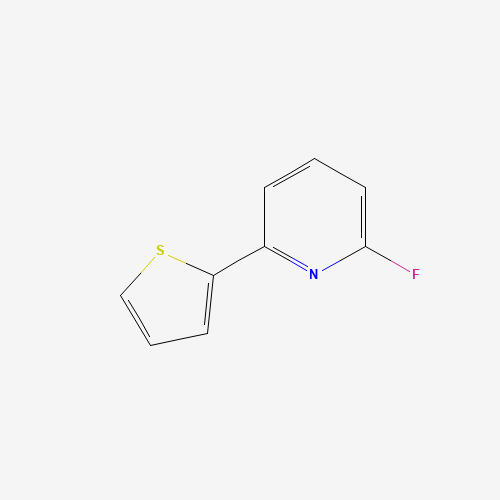 2-fluoro-6-thiophen-2-ylpyridine (CAS: 842136-47-4) - Chemical Structure and Molecular Formula 