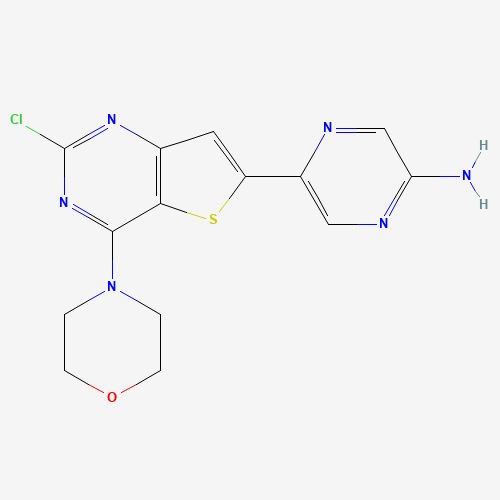 5-(2-chloro-4-morpholin-4-ylthieno[3,2-d]pyrimidin-6-yl)pyrazin-2-amine (CAS: 1038918-22-7) - Related Chemical Product