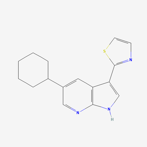 2-(5-cyclohexyl-1H-pyrrolo[2,3-b]pyridin-3-yl)-1,3-thiazole (CAS: 1046791-50-7) - Related Chemical Product