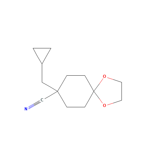 8-(cyclopropylmethyl)-1,4-dioxaspiro[4.5]decane-8-carbonitrile (CAS: 916159-85-8) - Related Chemical Product