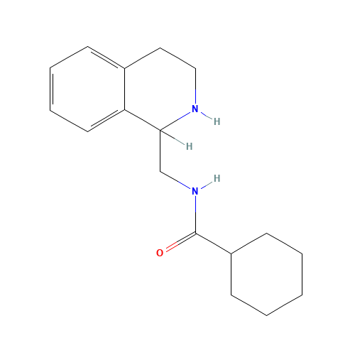 N-(1,2,3,4-tetrahydroisoquinolin-1-ylmethyl)cyclohexanecarboxamide (CAS: 79848-93-4) - Related Chemical Product