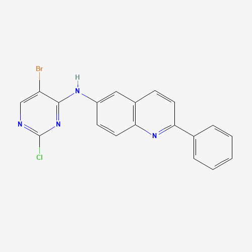 N-(5-bromo-2-chloropyrimidin-4-yl)-2-phenylquinolin-6-amine (CAS: 1257303-37-9) - Related Chemical Product