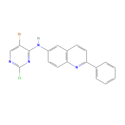 N-(5-bromo-2-chloropyrimidin-4-yl)-2-phenylquinolin-6-amine (CAS: 1257303-37-9) - Related Chemical Product