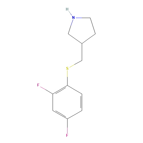 3-[(2,4-difluorophenyl)sulfanylmethyl]pyrrolidine (CAS: 1248462-47-6) - Related Chemical Product