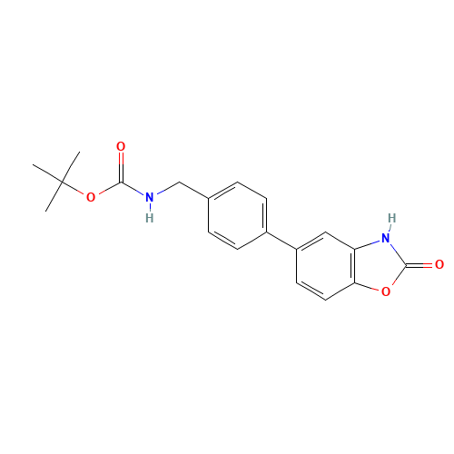 tert-butyl N-[[4-(2-oxo-3H-1,3-benzoxazol-5-yl)phenyl]methyl]carbamate (CAS: 1448190-05-3) - Related Chemical Product