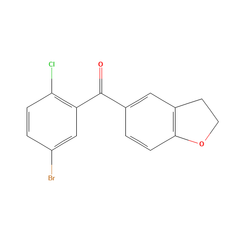 (5-bromo-2-chlorophenyl)-(2,3-dihydro-1-benzofuran-5-yl)methanone (CAS: 1096875-61-4) - Related Chemical Product